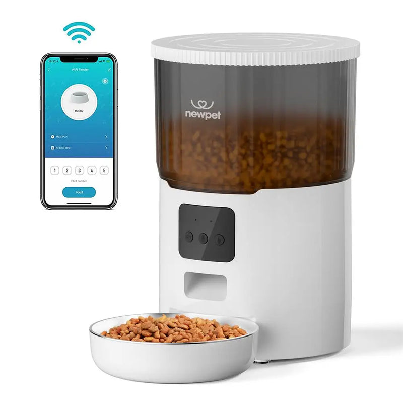 Dispensador Automatizado de Comida para Pets 4L - App Inteligente