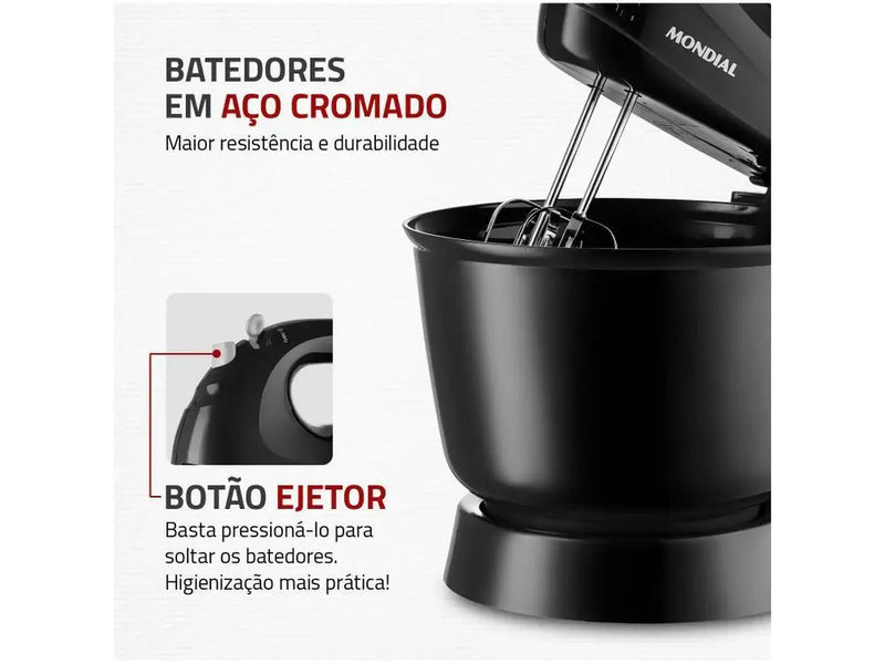 Batedeira Mondial Practice Preto 400W B-44-B - 110V