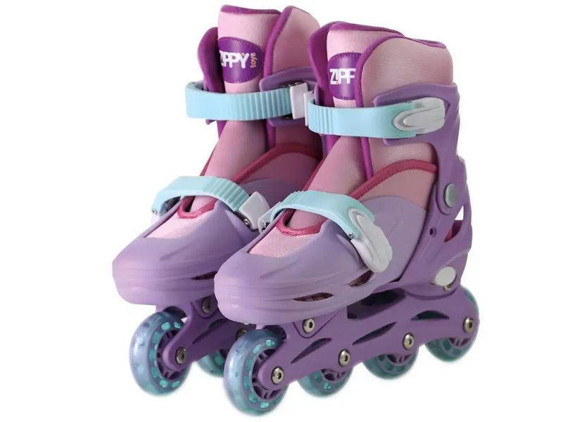 Kit de Patins Infantil Rosa em Linha - Zippy Toys