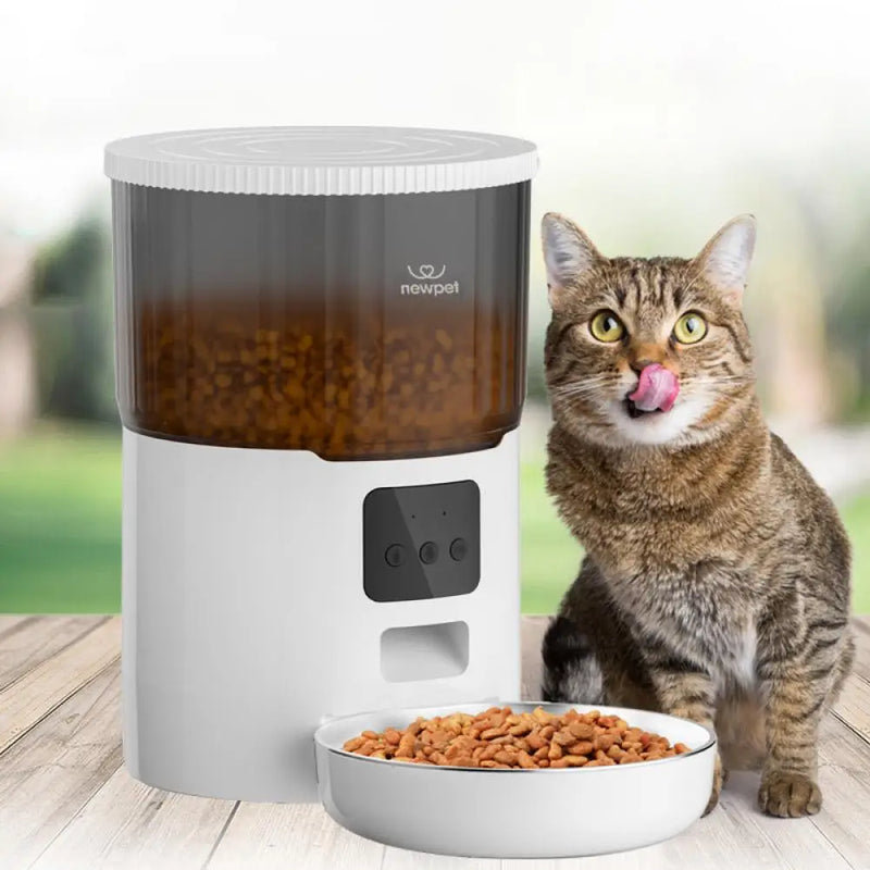 Dispensador Automatizado de Comida para Pets 4L - App Inteligente