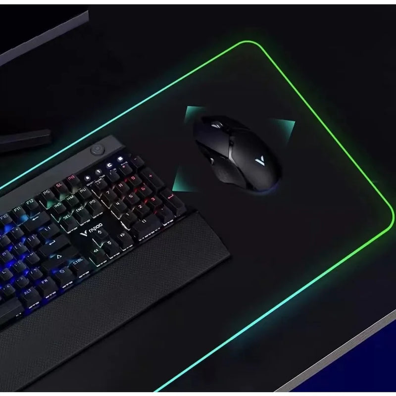 Mouse Pad Gamer Extra Grande LED RGB - 90x40