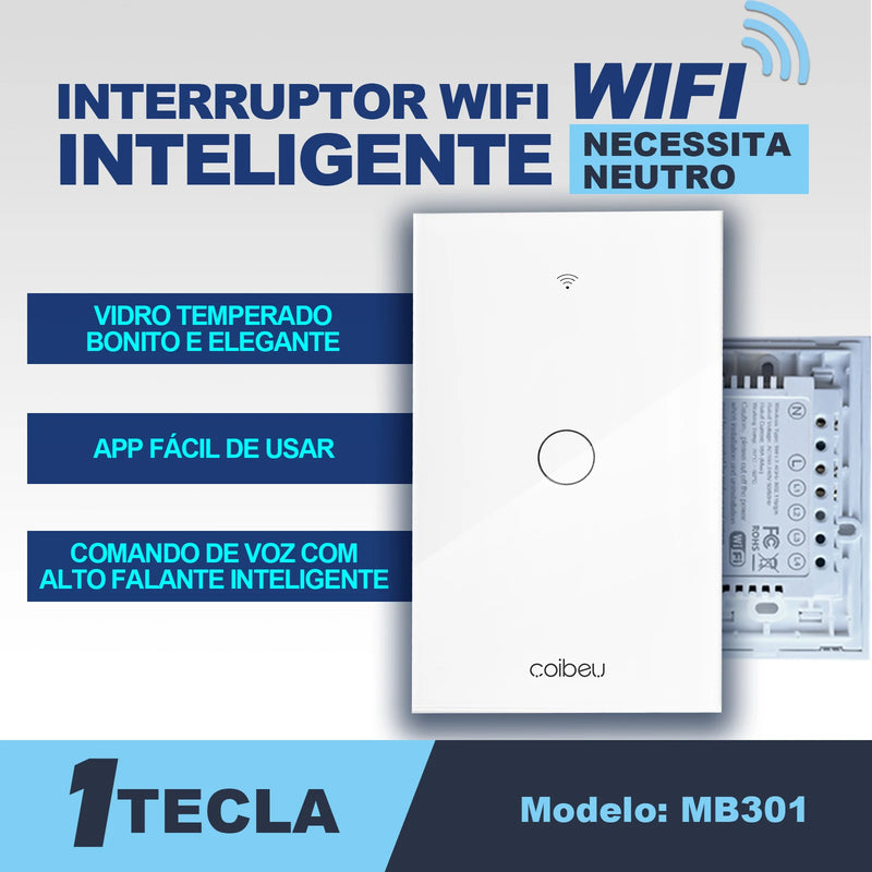 Interruptor Inteligente WI-FI e App - 110V e 220V