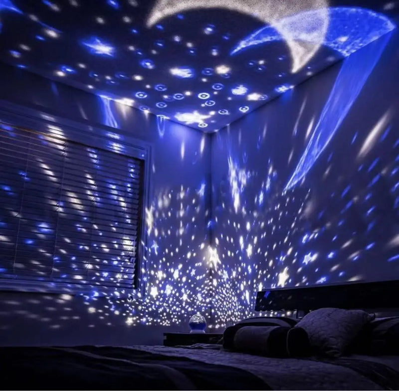 Abajur Star 360° Galaxy - Luminária Projetora Master